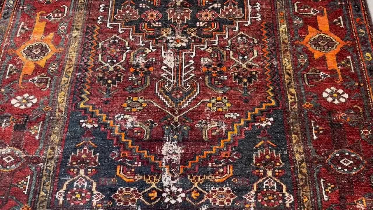 Turkish Rug, Vintage Rug, Area Carpet, Antique Carpet, 45x83 inches Brown Rug, Organic Indoor Carpet, Bohemian Floor Rugs, online 2814