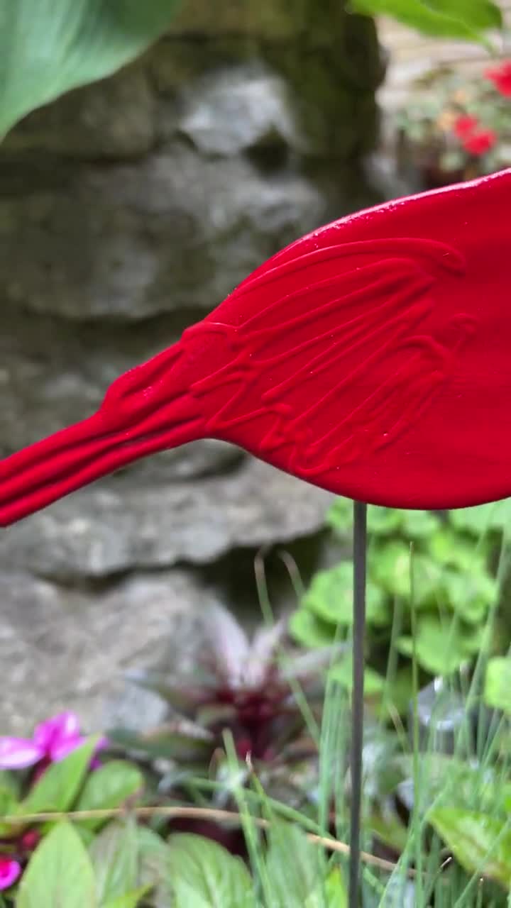 Blue Jay and Red Cardinal Birds Garden Statue Resin Yard Ornament Lawn  Decor Gar