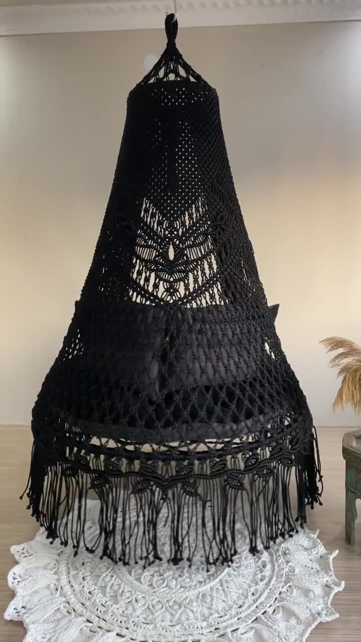 Black Macrame Swing, Hanging Chair, Hängesessel, Swing Chair, Rocking  Chair, Macrame Swing Chair, Hanging Chair Indoor, Outdoor Swing - Etsy
