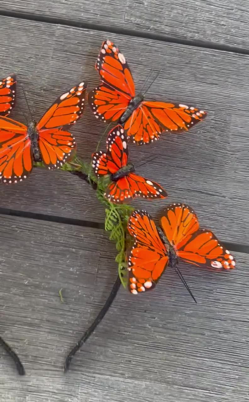 Tocado De Mariposa Con Diadema Y 8 Horquillas, Ideal Para Fiestas Y Disfraces