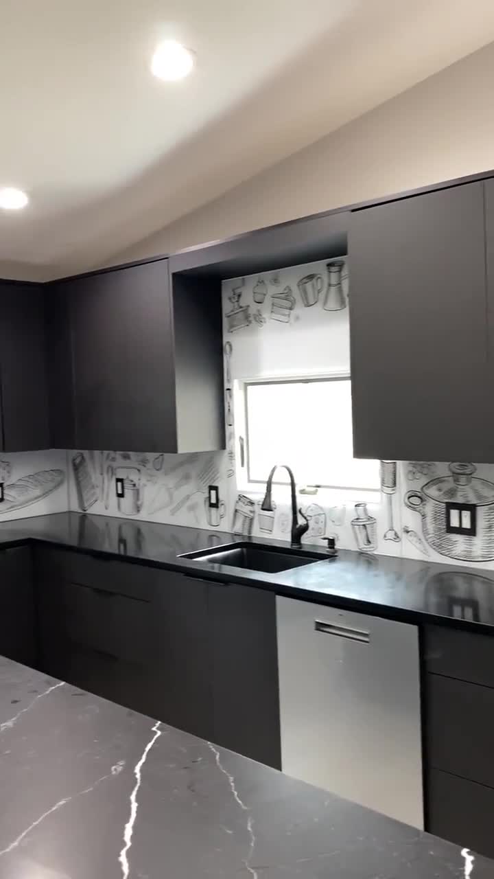 Behind the Stove Backsplash, Tempered Glass, DIY, Solid Glass