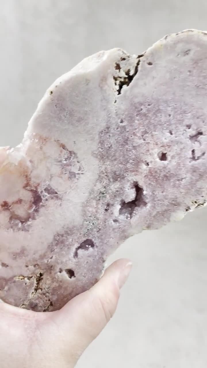 ピンクアメジスト ドゥルージー ハーフポリッシュスラブ (EPJ-HGOS11-9