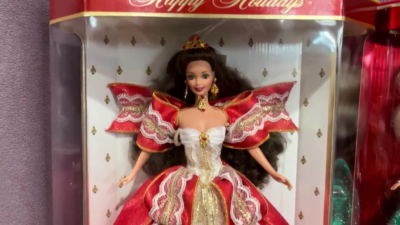 ヴィンテージホリデーバービー人形：クリスマスエディション ホール