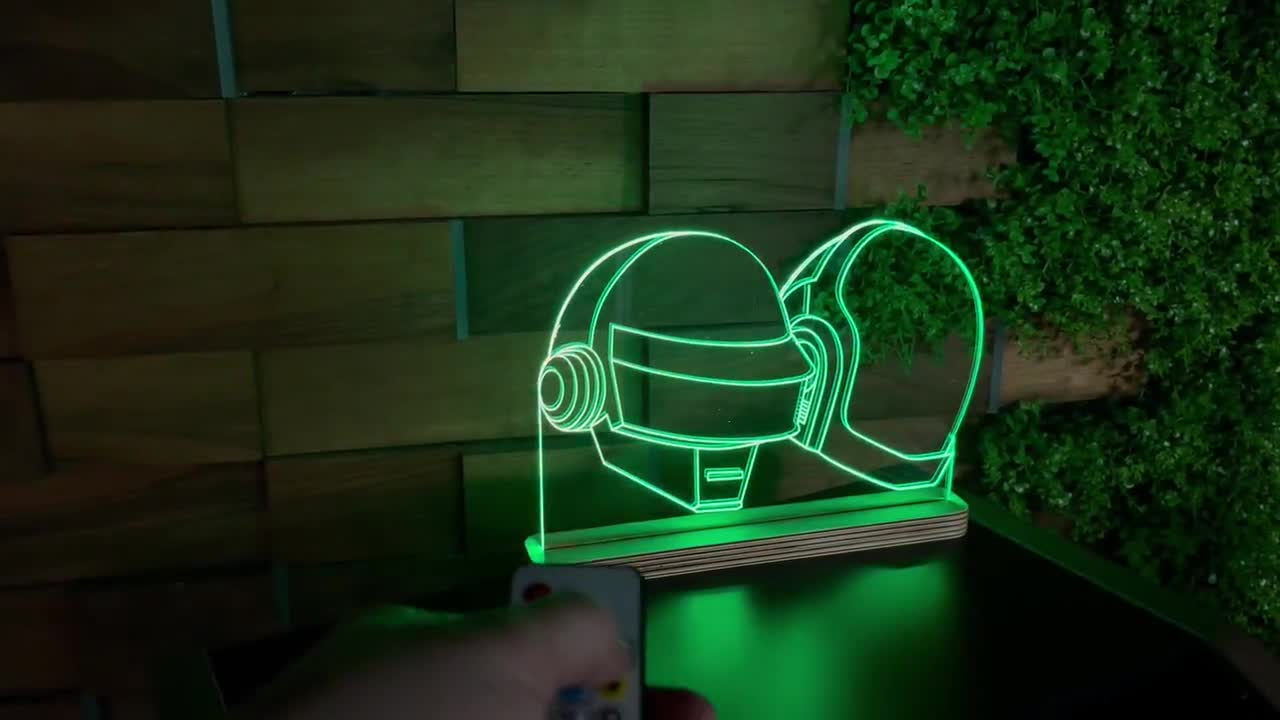 Daft Punk Big Helme Dj Geschenk mit Fernbedienung Light USB