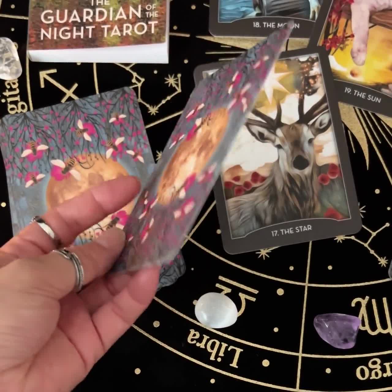 The Guardian of the Night Tarot | 78-card Deck With Guidebook | 22