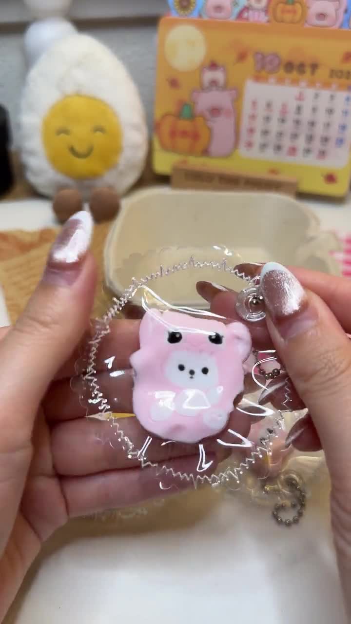 ミニフードペストリー タバ スクイーズ おもちゃ キーチェーン