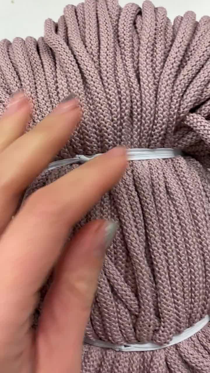 I-cord yarn made with a knitting machine : r/Brochet