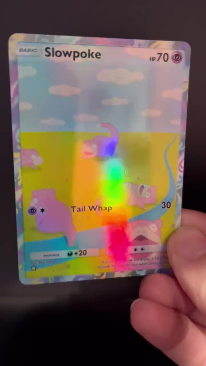 slowpoke holographic card SLOWPOKE 018/131 REVERSE HOLO COMMON SV8.5