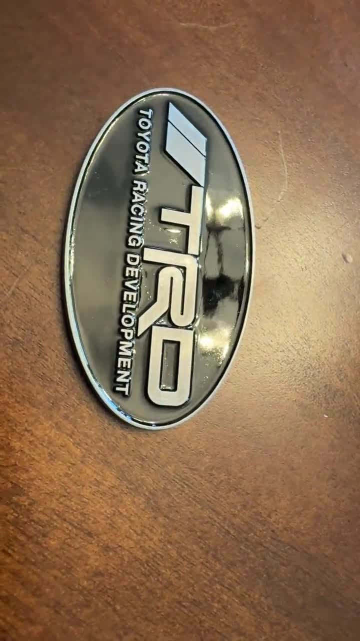 Toyota TRD Black/silver Emblem: Nickel Alloy Badge (70x40mm) - Etsy