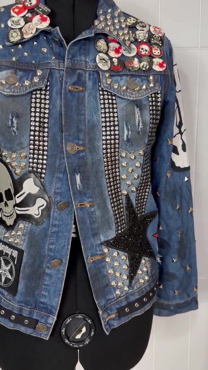 House of Hexy Distressed Biker Punk Gothic Reworked Vintage
