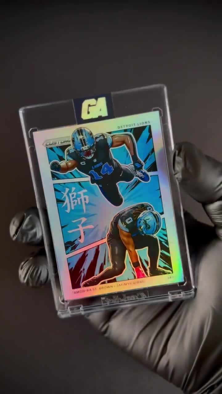 Amon-ra St. Brown/jahmyr Gibbs Collectible Art Trading Card