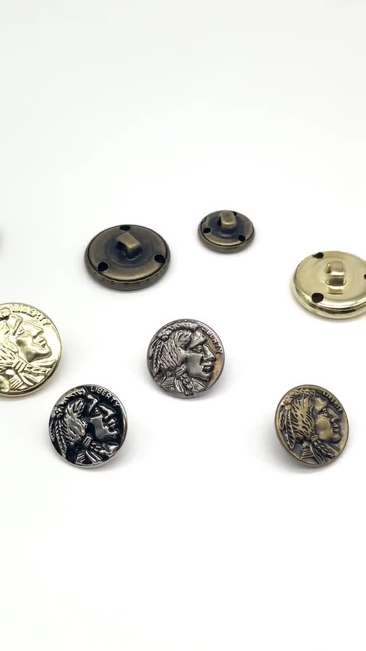 Indian woven antique buttons popular