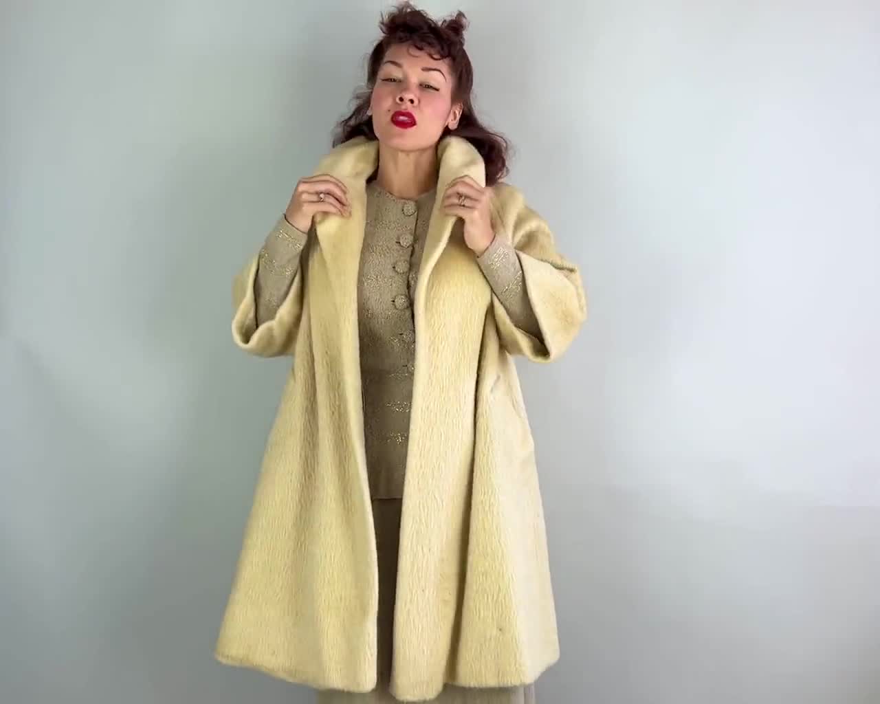 Vintage fashion Lilli Ann Coat & Shirt ILGWU M-L