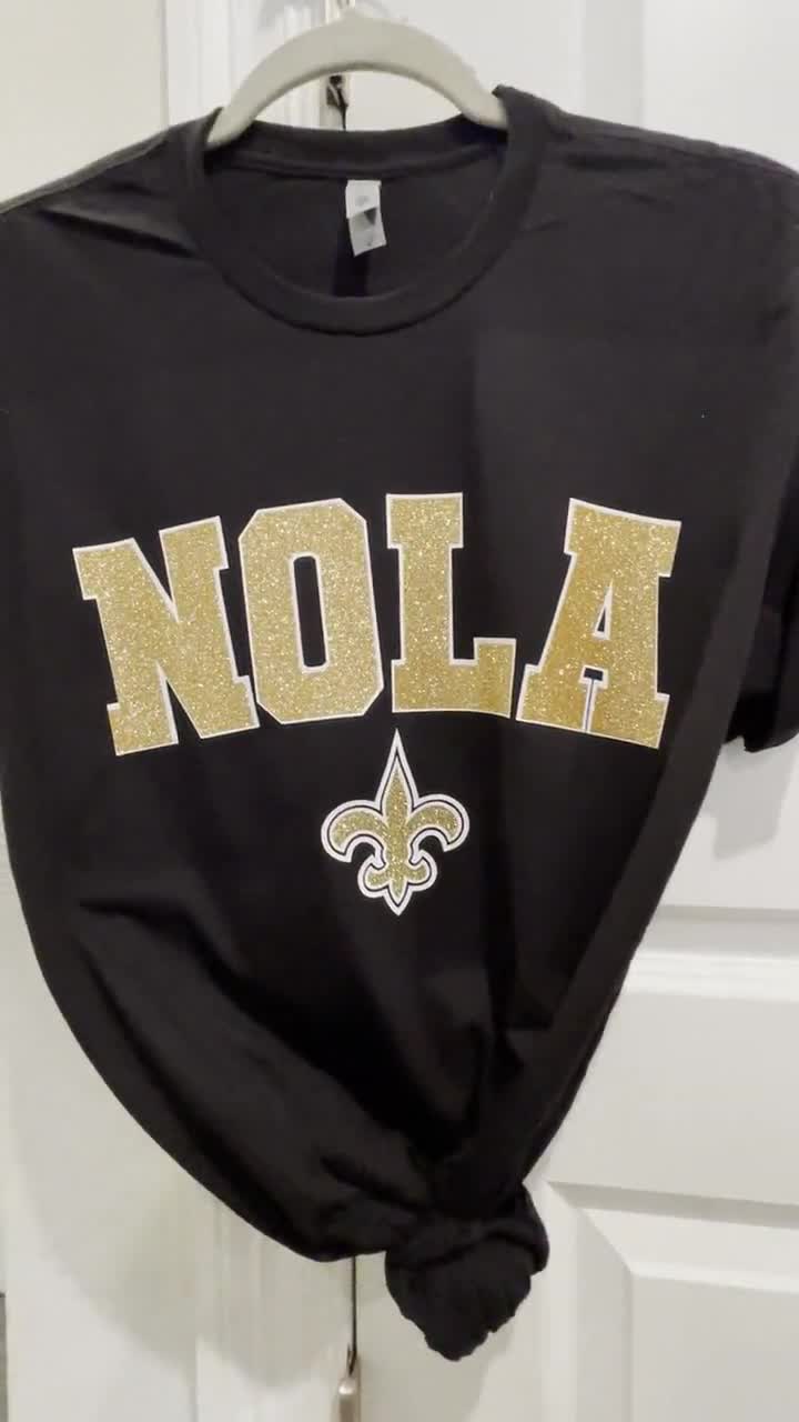 NOLA New Orleans Saints Football Glitter Unisex 