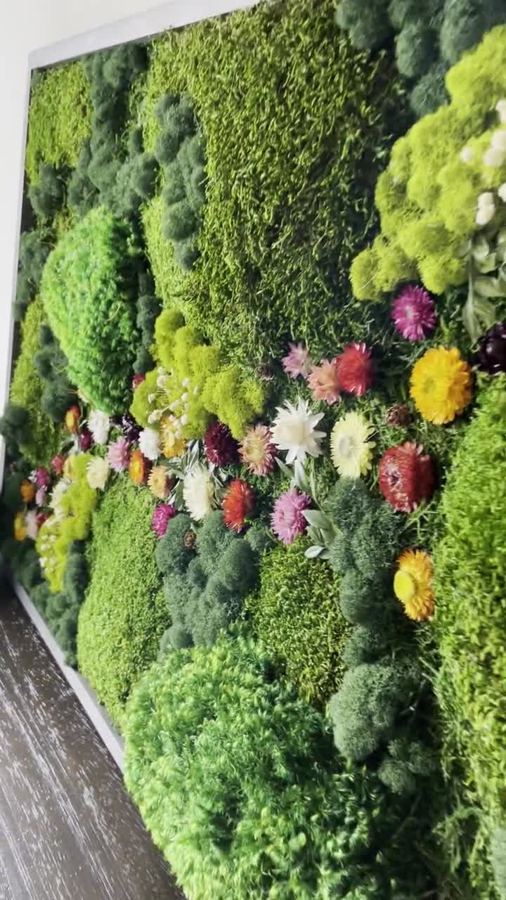 Make Preserved Moss Wall Art