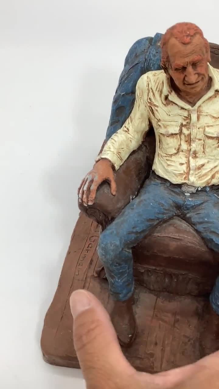 Vintage Michael Garman Cowboy Statue, 