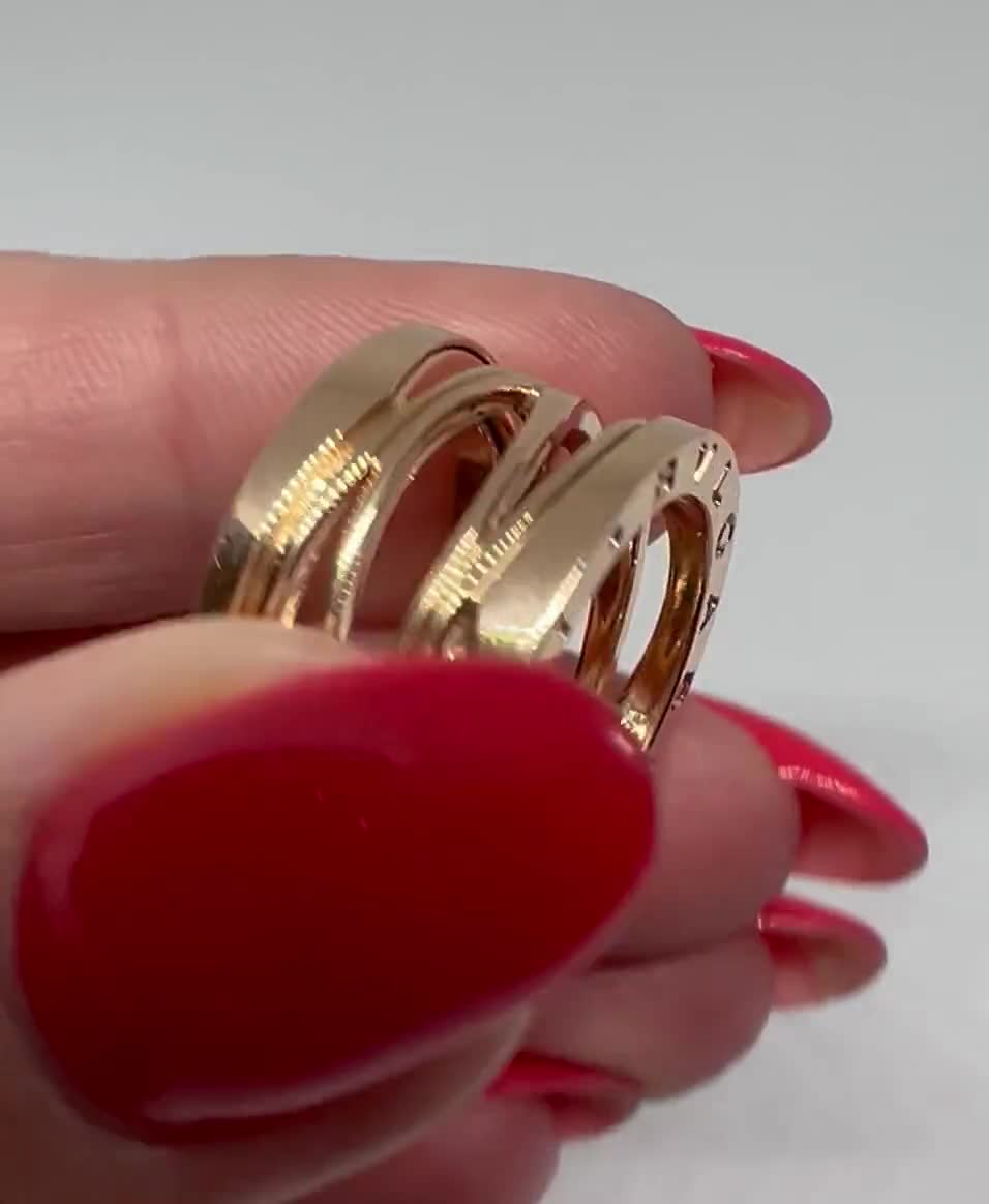 Bvlgari B.zero1 by Zaha Hadid Rose Gold Ring, Size 52-us 6 - Etsy