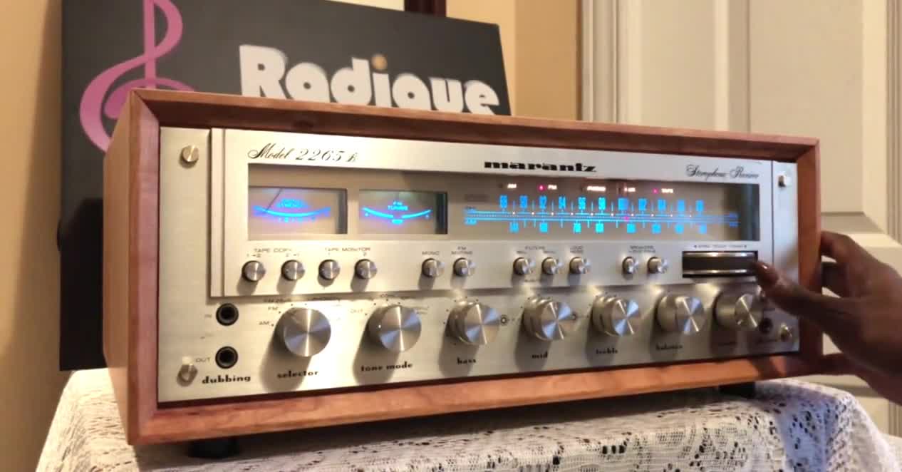 Vintage Marantz 2265B Receiver – 65WPC, Custom Cherry Wood Cabinet