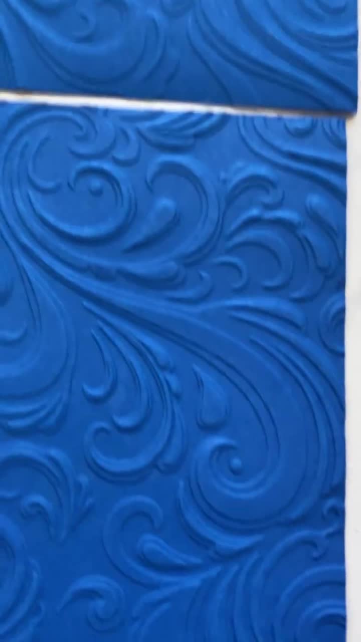 3D Deep Embossed Blue Swirls Sheets Embossed Card Stock Card Layering Card  Front Designer Paper Embossed Die Cuts Card Making 