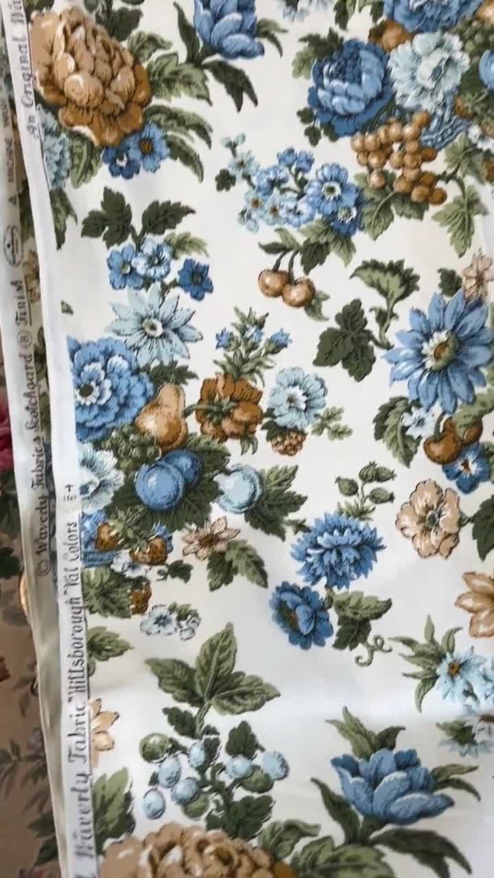 Vintage Waverly hillsborough Fruit and Floral Fabric