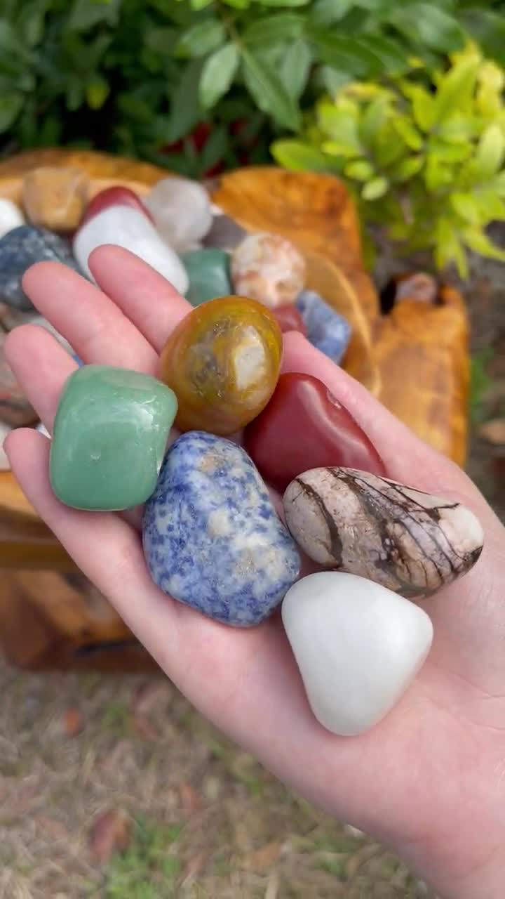 Assorted Mix Tumbled Stones: SMALL, MEDIUM or LARGE Sizes