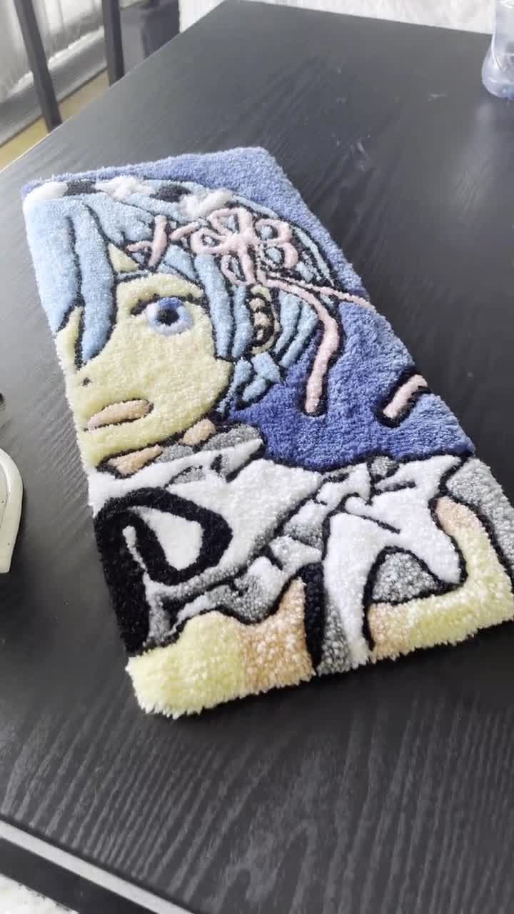 Cute Anime Re:Zero Rem Inspired Kawaii Punch orders Needle Tuft Hand Tufted Rug