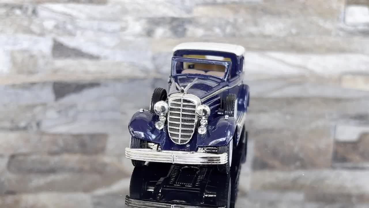 1933 Cadillac 452 V16, Vintage Model Car, Diecast Car, Vintage