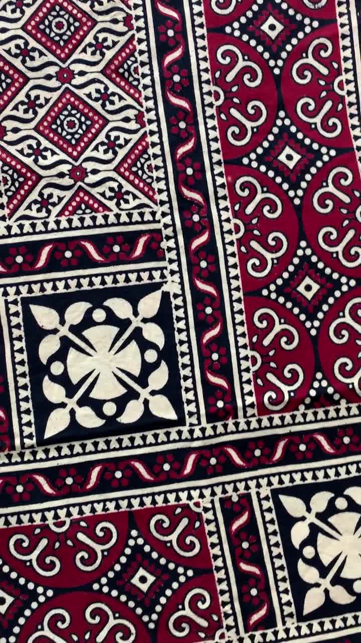 Cotton Block-printed Pakistani Sindhi Ajrak Neck Wrap / Scarf / Shawl for  Men | Gift for Him | Gift Box Option