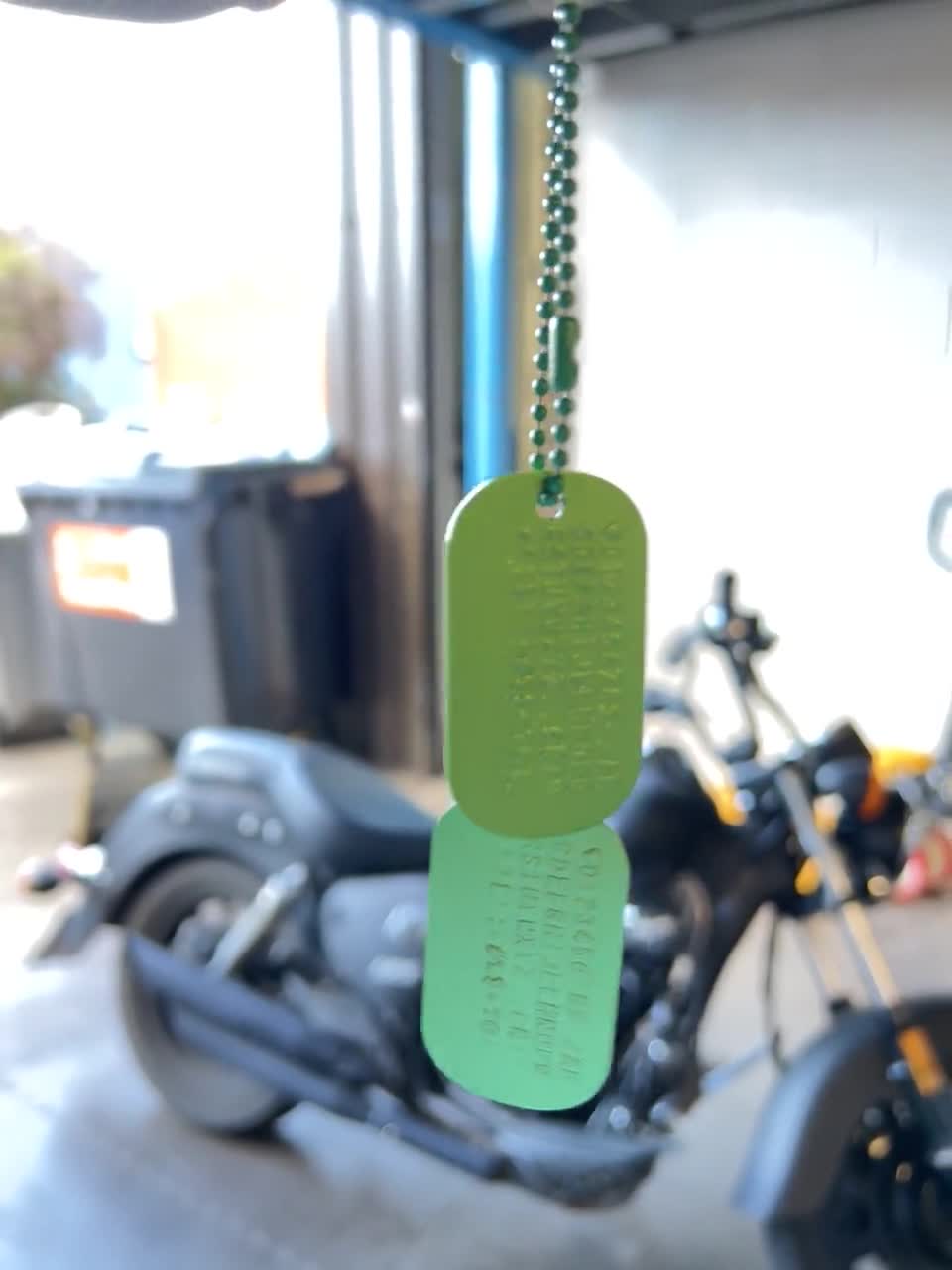 Alluminio Verde - Personalizzato / Inciso - Esercito - Militare - ID - Foto 4