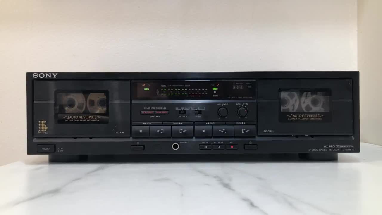 Sony stereo good cassette deck tc-wr570