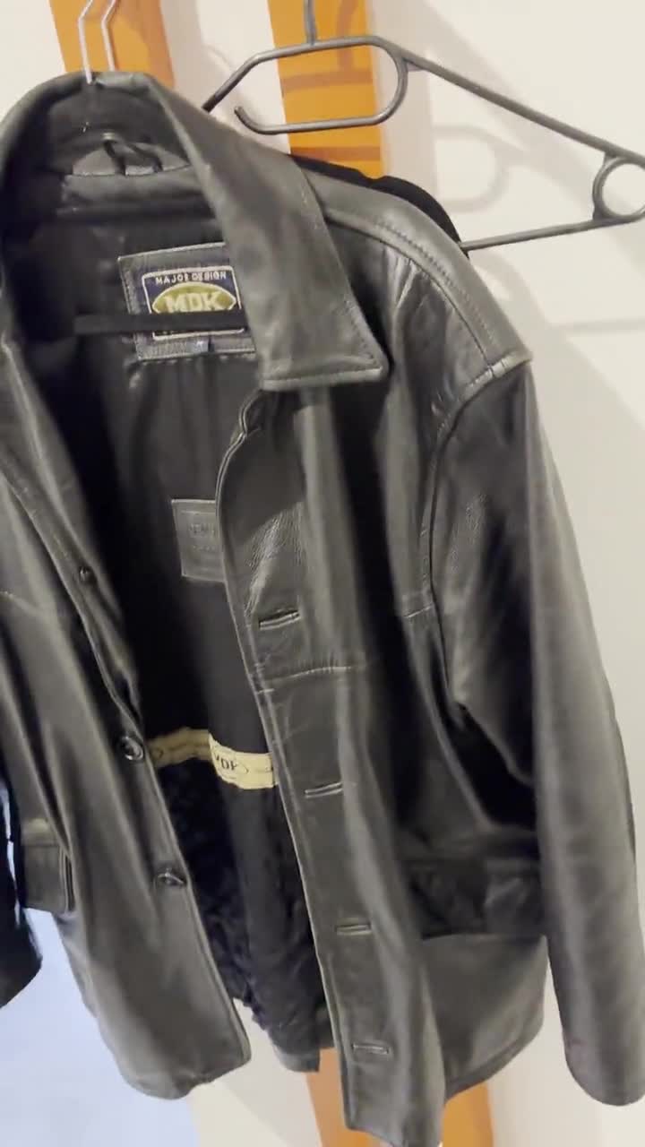 MDK Sport Leather Jacket Sz M - Etsy