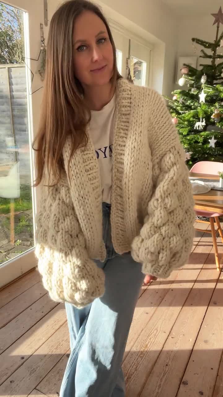 Hubble Bubble Cardigan Knitting Pattern - Etsy