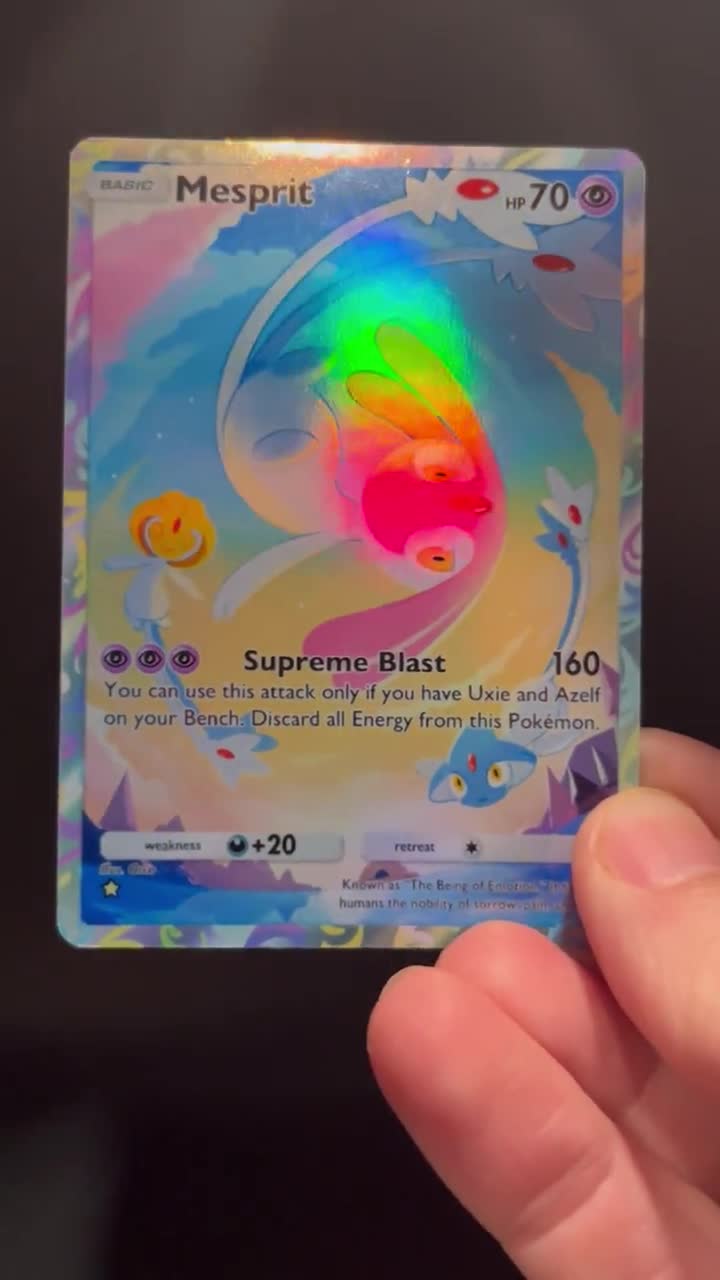 mesprit pokemon card value Amazon.com: Azelf Mesprit Uxie