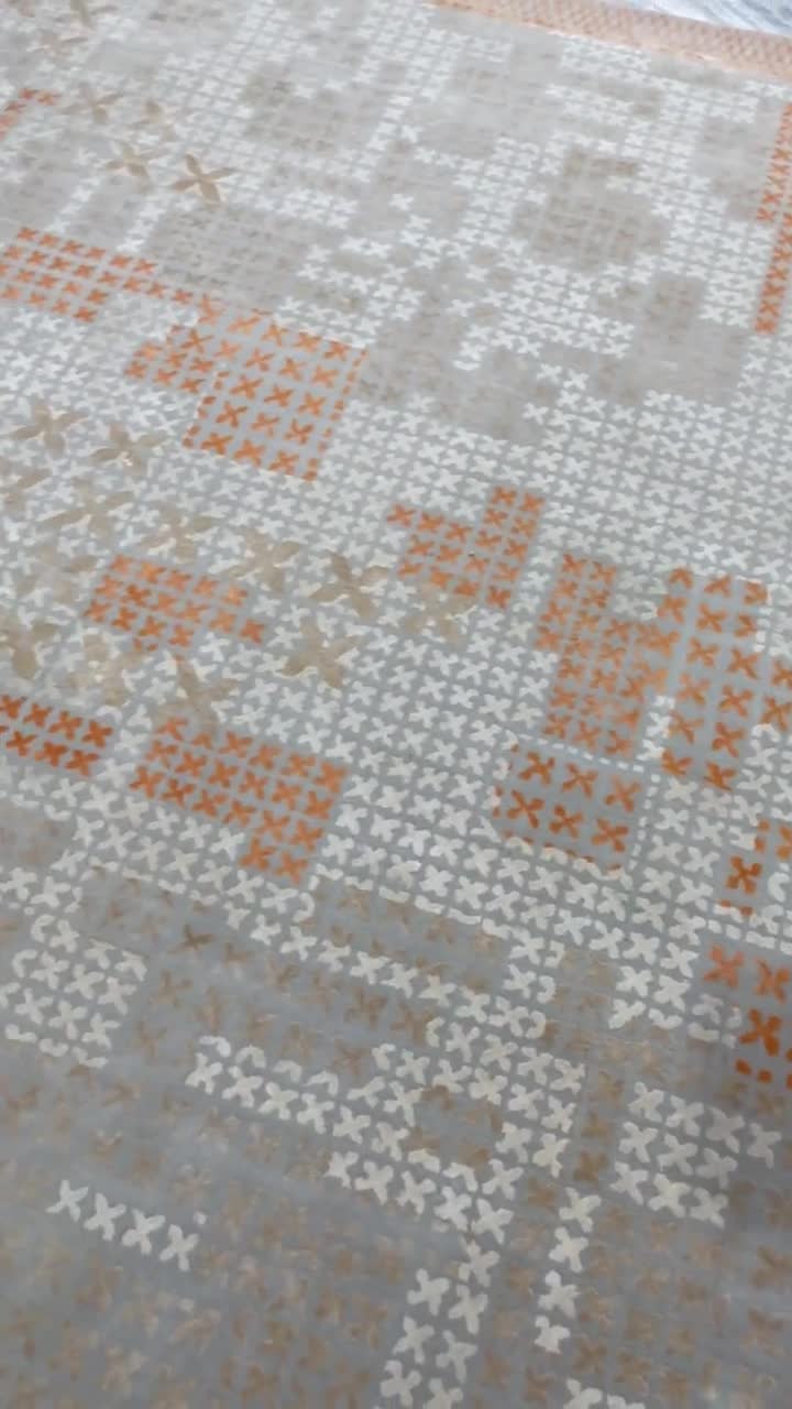 8ftx9ft, Hand Tufted Wool & Tencel Rug, Modern Design Carpet | Made in India video poster