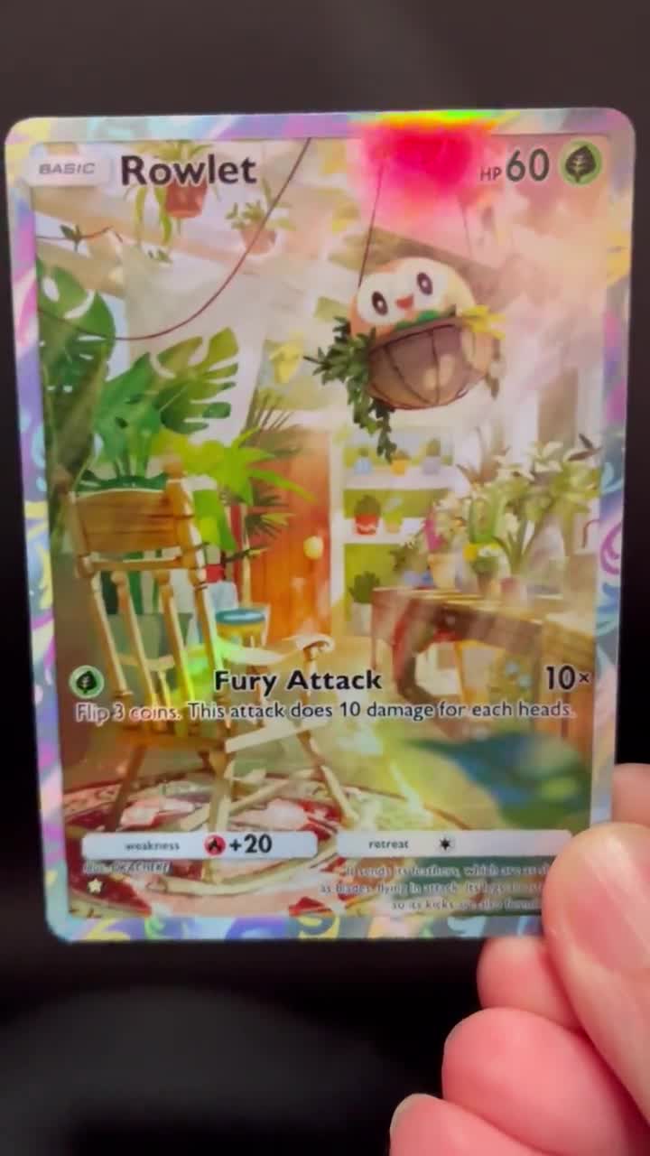holographic rowlet pokemon card Rowlet 090/088 (Holo) main image 0