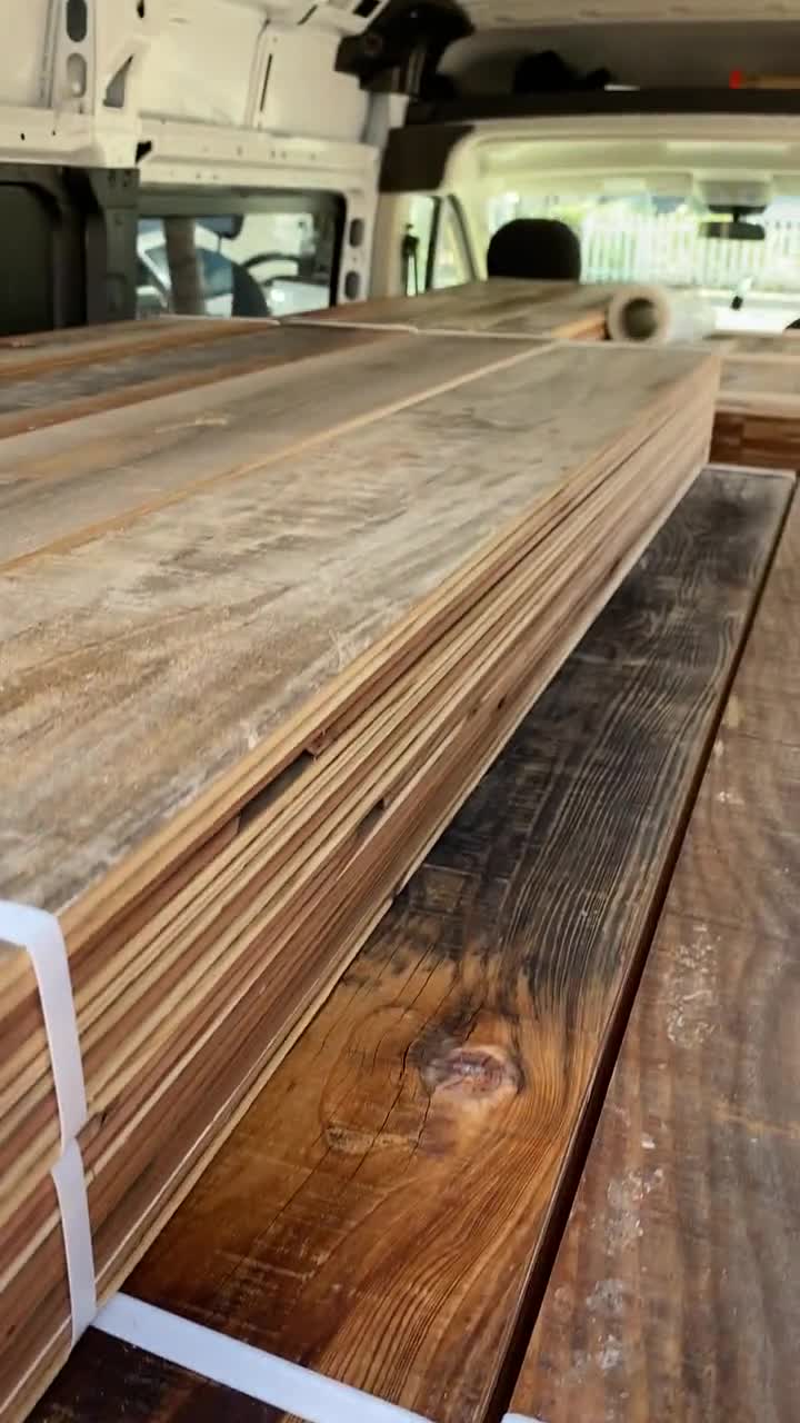 RECLAIMED WOOD PANELING (24 sq ft bundles), image size:720x1280
