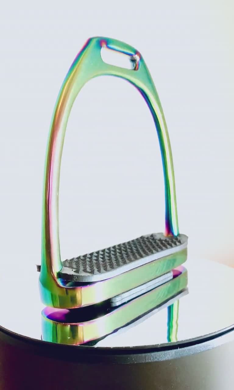 Staffe Per Staffe Rainbow Gloss Fillis Acciaio Inox 4,75\" - Equitazione