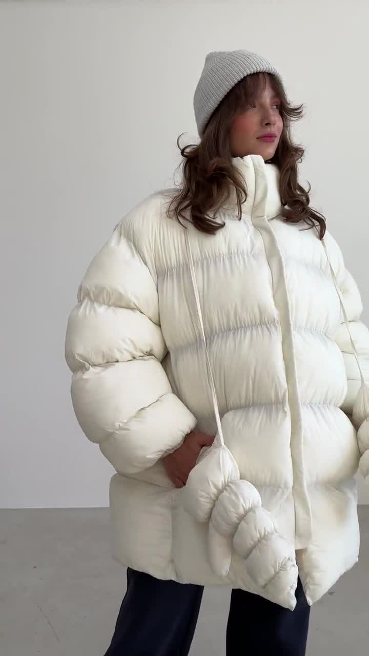 【Anyone more】Orb ivory wool padded jacket Men's Keely Anorak Jacket | OOBE BRAND