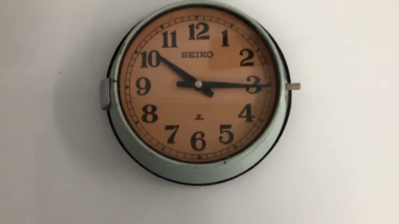 SEIKO 壁掛時計　船舶時計　キッチン時計　アンティーク　レトロ　QA513R 1970's Japan Vintage】SEIKO/セイコー WALL CLOCK“QA-513”が入荷しま