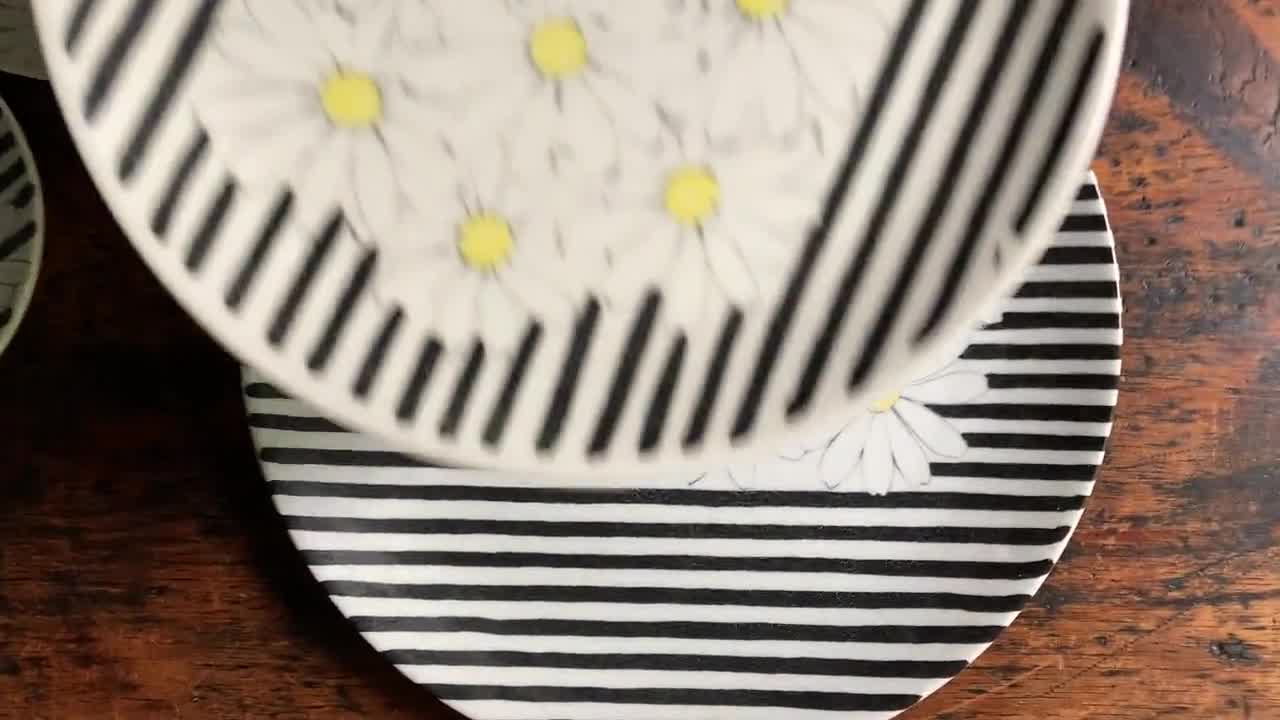 Ernestine Salerno Dessert Plates (set of 2): Mid-century Italian