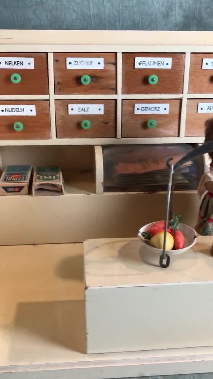 Épicerie pour poupées anciennes Magasin de jouets des années