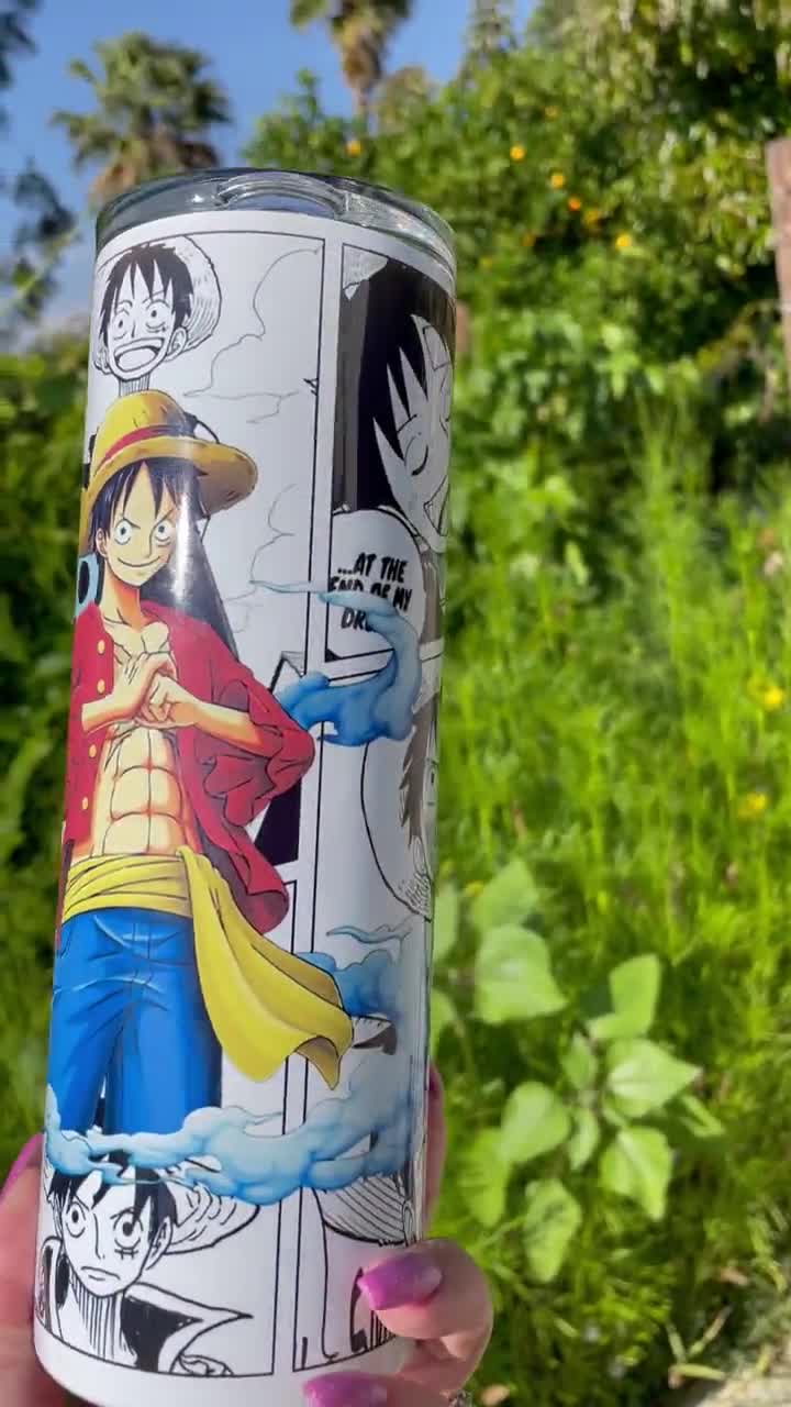 Monkey D Luffy-none water bottle drinkware-Duardoart by TeeFury