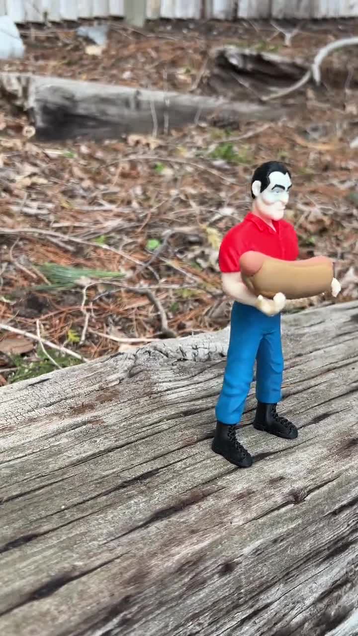 Hot Dog Muffler Man - Miniature Version of American Giant Based on