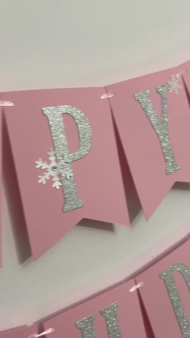 Winter Onederland 1st Birthday Banner: Snowflake Decorations