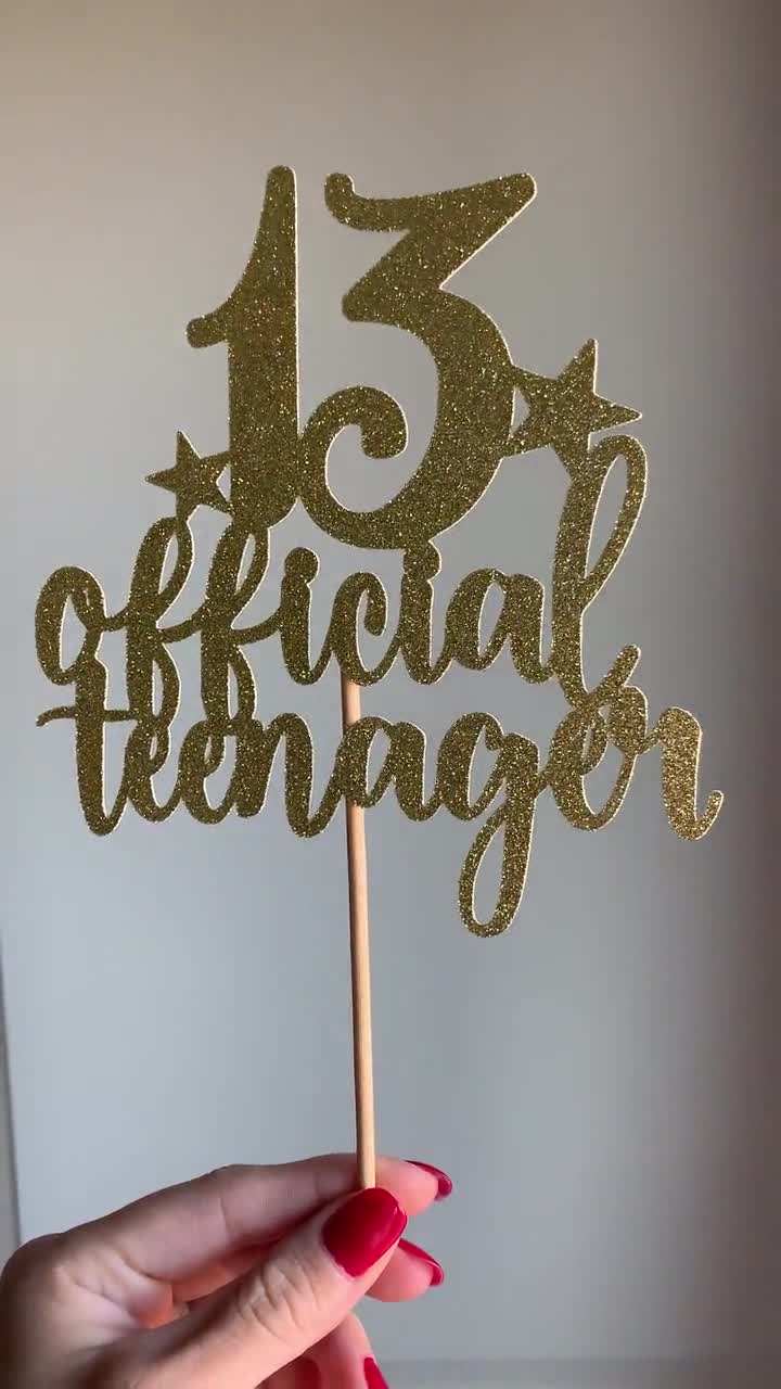 Buy Pargleev 13th Glittery Royal Personalised Birthday Gifts:Official  Teenager 13 Cake Topper with Stars-Thirteen Years Old Birthday Party  Supplies for Boys and Girls,Decorations,Keepsakes and Blue Online at  desertcartINDIA