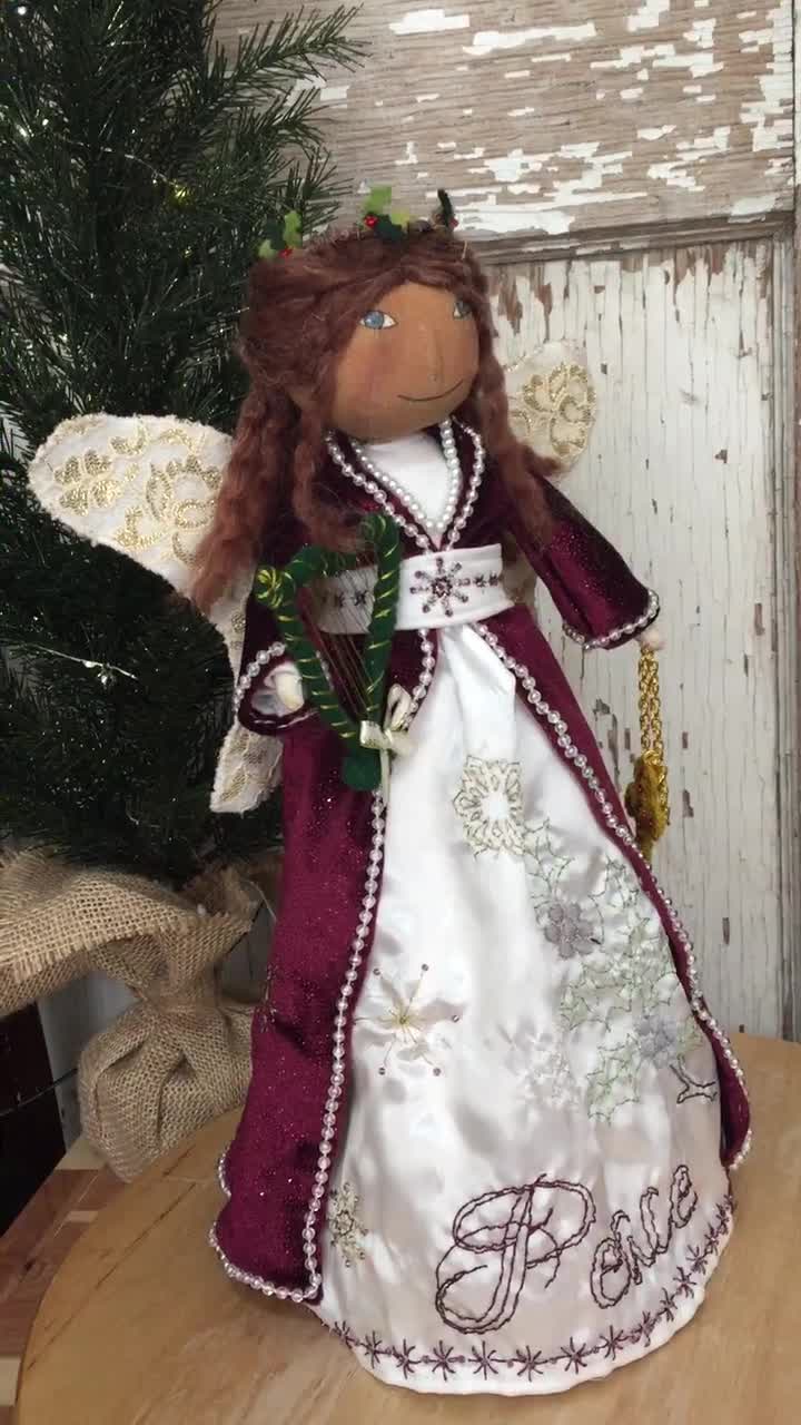 Christmas Angel Doll Sewing Pattern / Christmas Angel Tree Topper