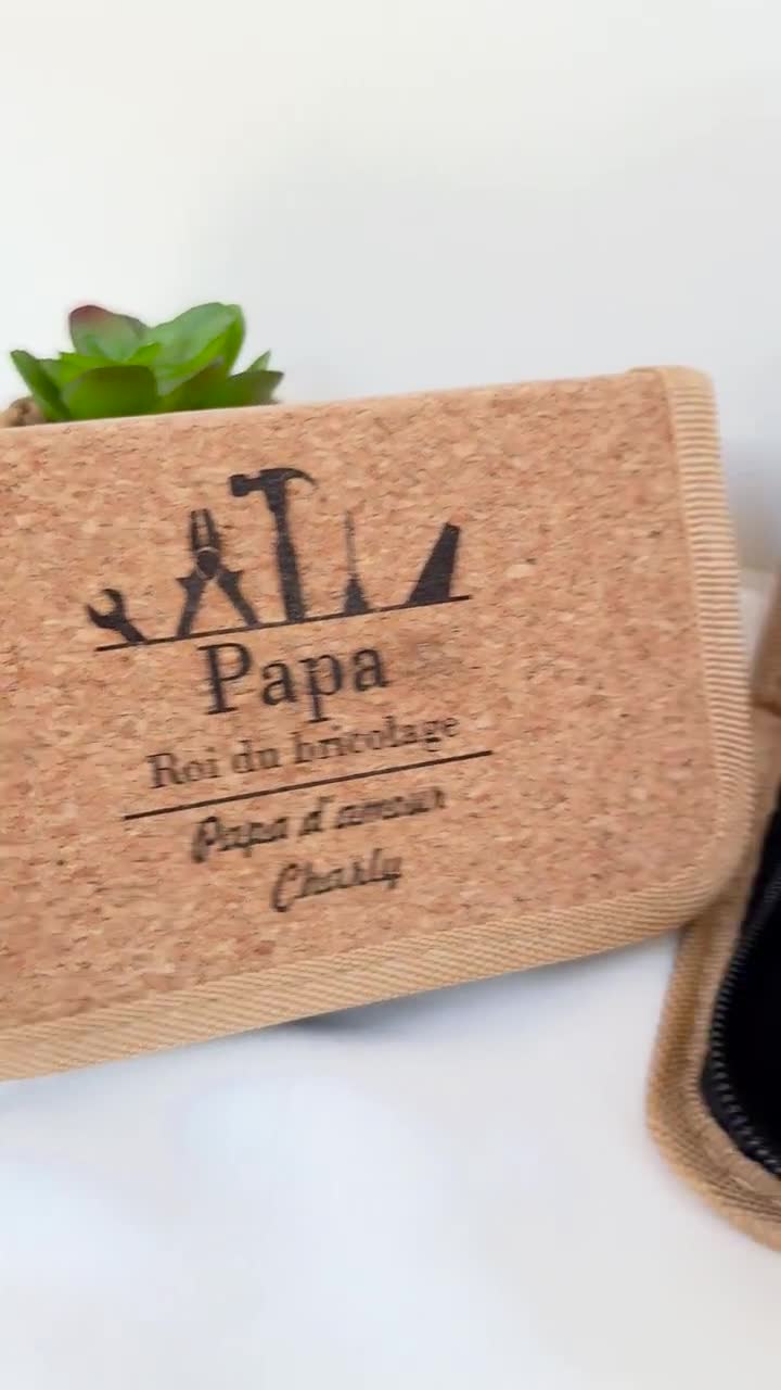 Regalo di compleanno per papà, vassoio per cameriere, regalo per papà, regalo da figlia, organizer da comodino regalo per papà, regalo di compleanno per papà, San Valentino, Natale, papà, regalo da