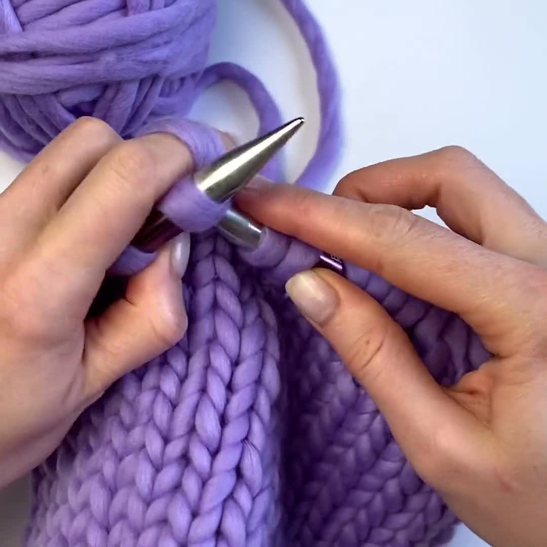 DIY Merino Wool Cowl Knitting Kit: Soft and Thick 7 Weight 