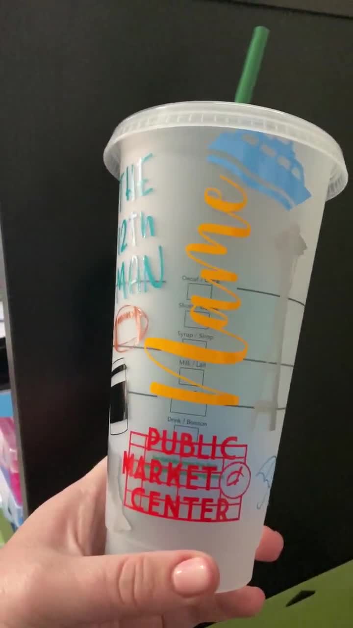 Seattle WA Custom Starbucks Cold Cup-venti Cold Cup-personalized Seattle  Cup - Etsy