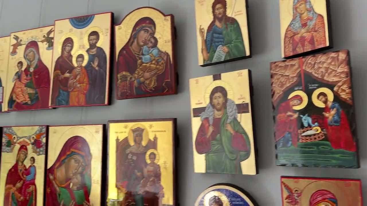 手描きの聖顔イコン：ビザンチン正教会の美術、金箔 - Etsy 日本